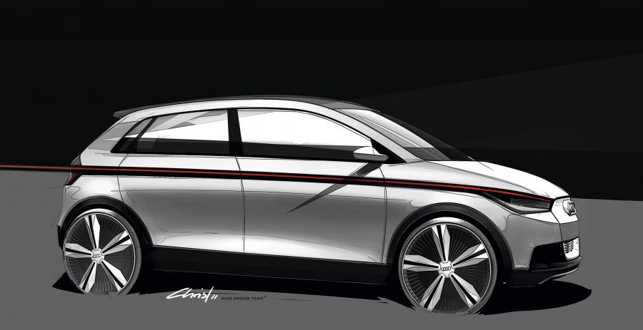 Эскиз Audi A2 Concept 2011 года  (фото 32 из 32)
